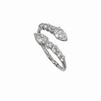 14K White Gold 1.10CT Pear & Round Diamond Ring AR18569-001