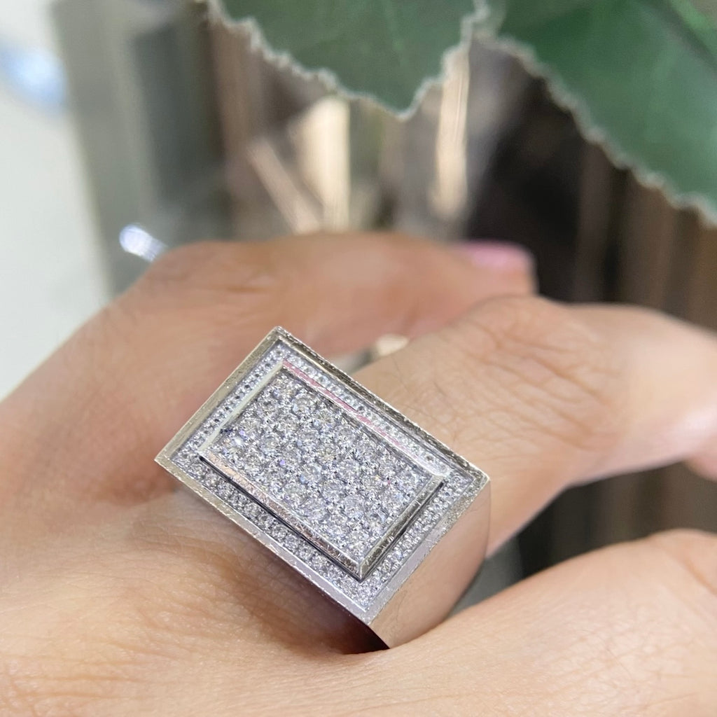 14K White Gold Diamond Ring – 0.81CT | DCR3096-1
