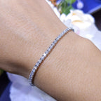 14K White Gold Natural Diamond Tennis Bracelet – 2.80CT | DB0045