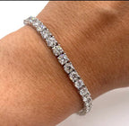 14K White Gold Lab Grown Diamond Tennis Bracelet with 10.05CT Round Diamonds DB150/NJJJ