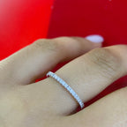 18K White Gold Natural Diamond Eternity Band – 0.50CT | WB599