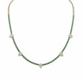 14K Yellow Gold Tsavorite & Diamond Necklace — 1.51 CT Tsavorite, 0.66 CT Diamonds KVN00134TS-002