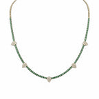 14K Yellow Gold Tsavorite & Diamond Necklace — 1.51 CT Tsavorite, 0.66 CT Diamonds KVN00134TS-002