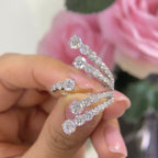 18K White Gold Diamond Fashion Ring – 3.56CT | DR454 NIJJ