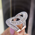 14K White Gold Diamond Ring – 2.90CT F-G/SI | DR068