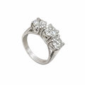 Platinum Ring with 3.18CT Round Diamonds | Size 5.5 DR108 ETJJ