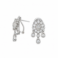18K White Gold 1.25 Ct Diamond Earrings