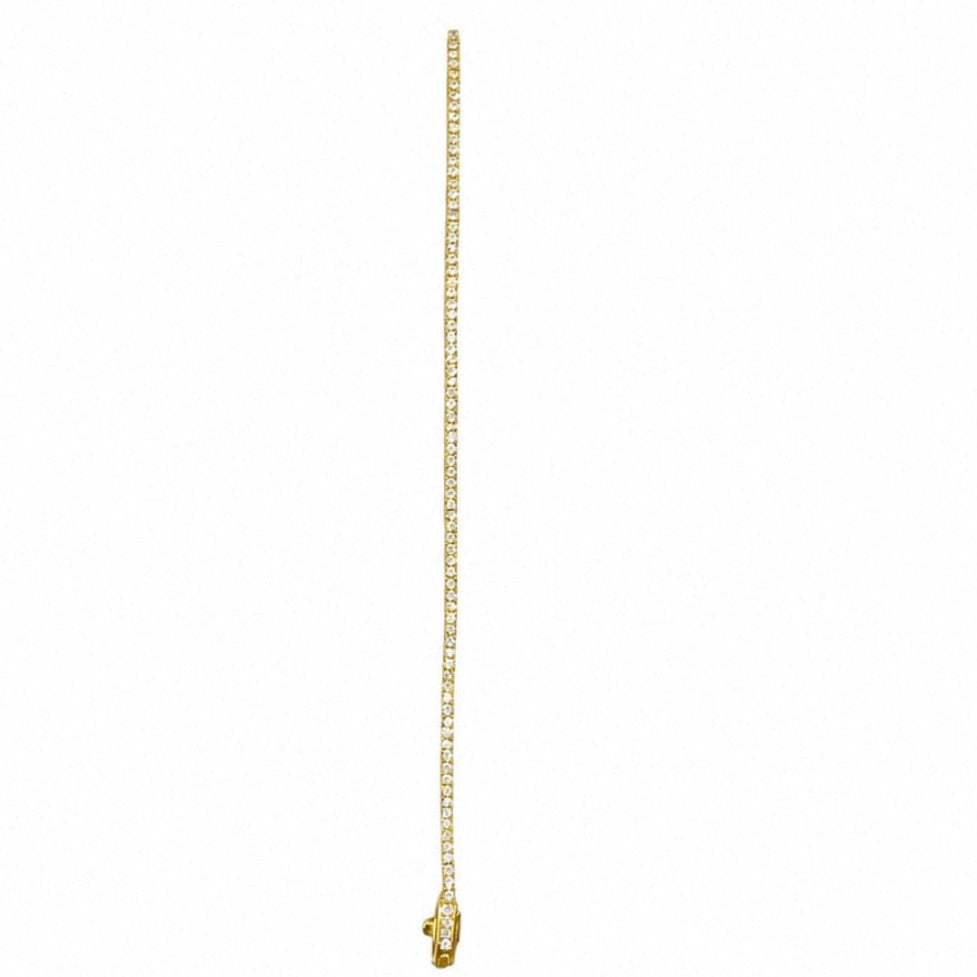 14K Yellow Gold 1.03ct Diamond Tennis Bracelet J10312 LJJ