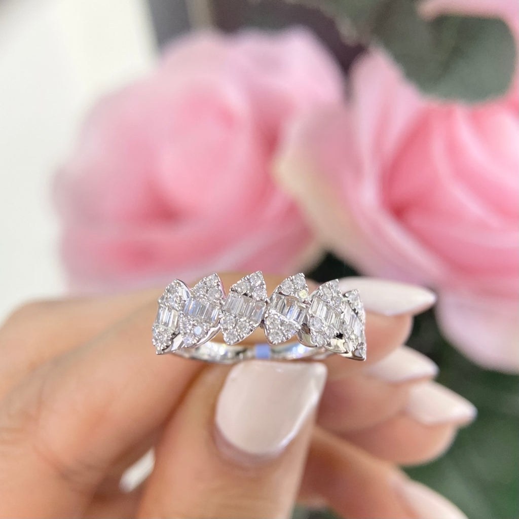 14K White Gold Diamond Ring – 0.82CT | PJR5461WG