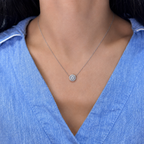 14K White Gold Round Diamond Pendant Necklace – 1.30 CT DP001 GTJJ