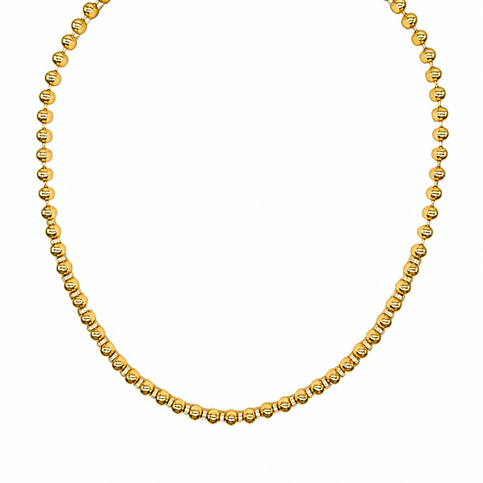 14K Yellow Gold Diamond Necklace – 1.54ct Natural Diamonds KVN00343-001