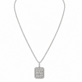 18K White Gold 1.67 CT Diamond Pendant Necklace – 16” DP0027 GGTJ
