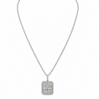 18K White Gold 1.67 CT Diamond Pendant Necklace – 16” DP0027 GGTJ