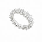 14K White Gold 2.97CT Diamond Eternity Band Ring WB160 GJTJ