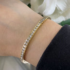 14K Yellow Gold Diamond Bracelet with 4.50CT Round Cut Diamonds DB042 G,SJJ