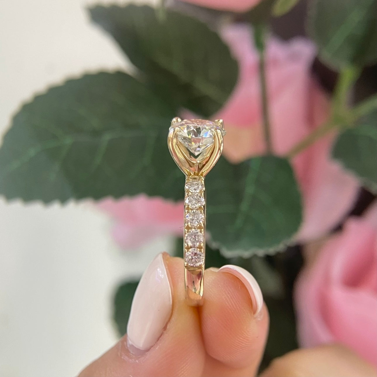 14K Yellow Gold Diamond Ring – 2.01CT Center / 0.70CT Side Diamonds F/SI1 | RDER017