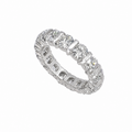 Platinum 5.00CT Diamond Bar-Set Eternity Band Ring WB816 TJJJ
