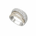14K White Gold 3.68 CT Diamond Ring MSR0309