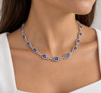 14K White Gold Tanzanite & Diamond Necklace – 15.50ct Tanzanite, 7.00ct Diamonds CDN005 ZTJJ