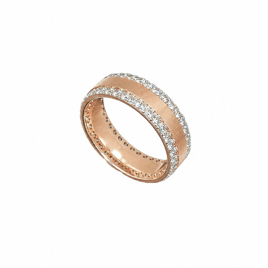 14K Rose Gold Diamond Men’s Band Ring – 2.30 CT WB014 ITTJ
