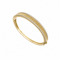 14K Yellow Gold Diamond Bangle Bracelet – 1.26ct DB056 GJJJ