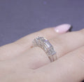 18K White Gold Bar-Set Baguette Diamond Band – 2.14CT