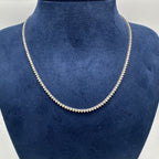 14K White Gold 5.20CT Natural Round Diamond Tennis Necklace – 16” PJN5293-018