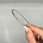 14K White Gold Diamond Bangle Bracelet – 1.50 CT ASG46834-006