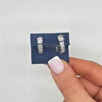 14K White Gold 1.65 Ct Diamond Earrings