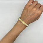 14K Yellow Gold Diamond Bangle Bracelet – 1.26ct DB056 GJJJ