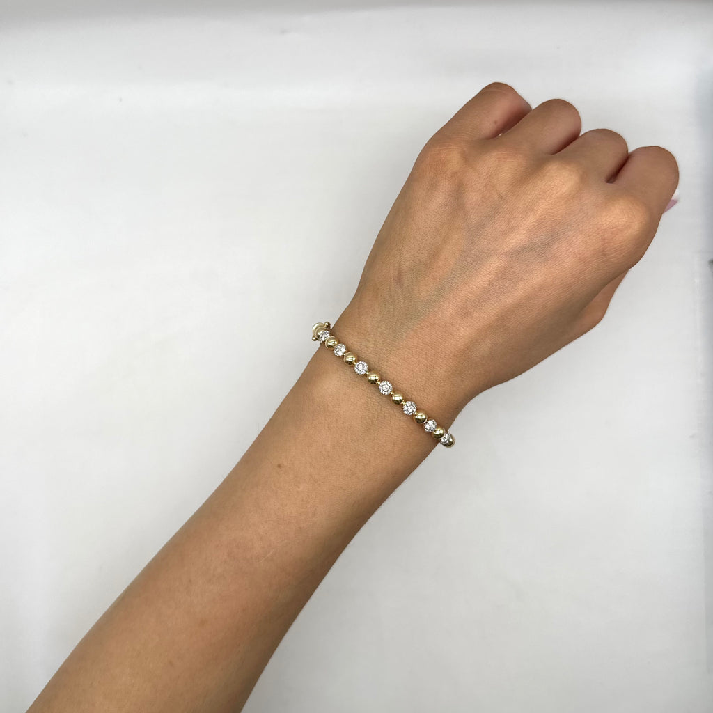 14K Yellow Gold Diamond Bracelet – 1.04 CT YKB00132