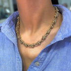 14K Yellow Gold Link Necklace – 17 Inches AIST