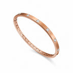 14K Rose Gold Diamond Bangle Bracelet PJB4703