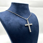 14K White Gold 2.05 CT Diamond Cross Pendant Necklace PJP19242 GTT