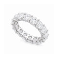 14K White Gold Round Diamond Eternity Band Ring – 6.59CT WB027 IIJJJ