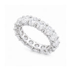 14K White Gold Round Diamond Eternity Band Ring – 6.59CT WB027 IIJJJ