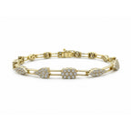 14K Yellow Gold Diamond Bracelet – 2.23 CT 7” DC-B14483
