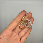 18K White & Yellow Gold 2.20 CT Diamond Pavé Wedding Band WB012 GNTJ