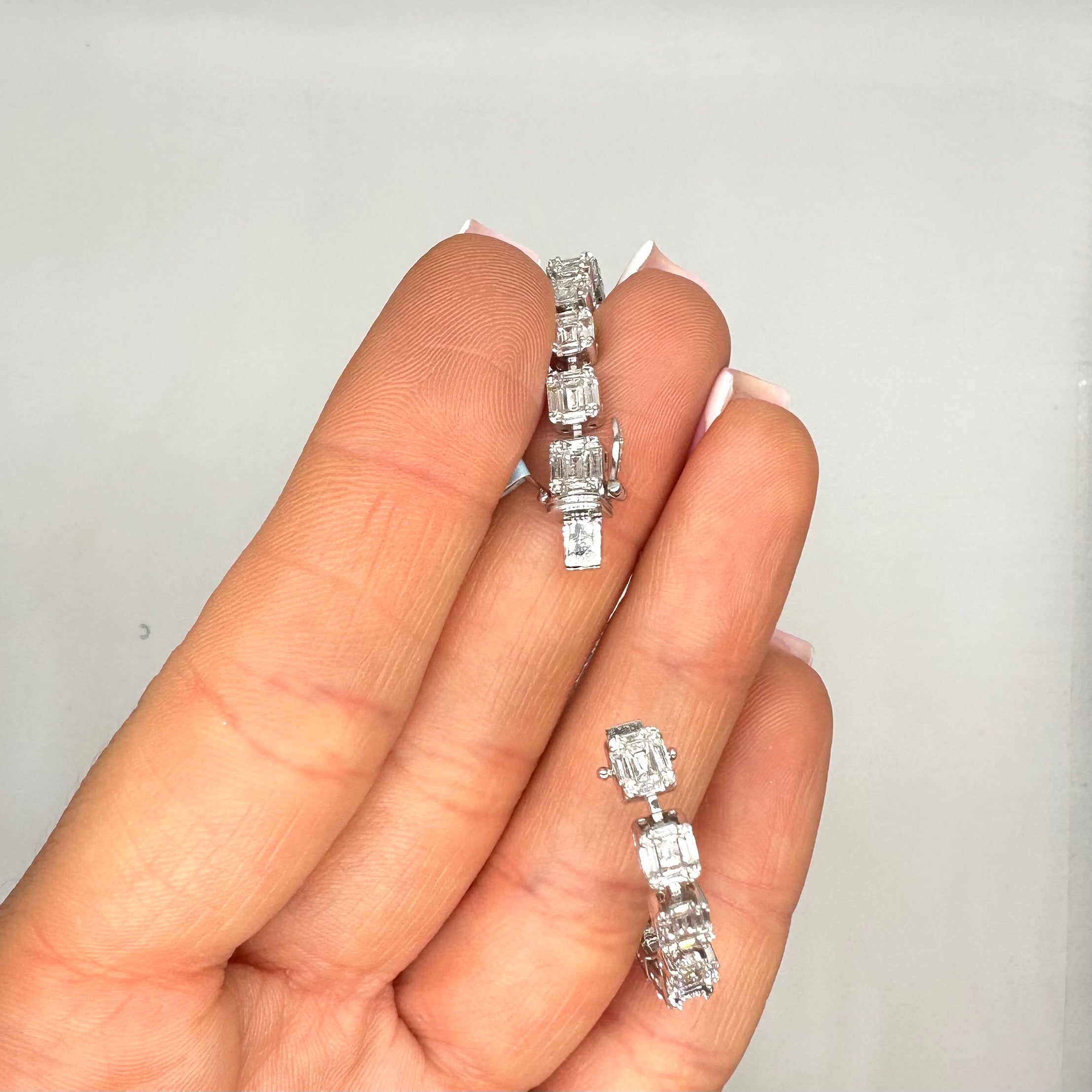 18K White Gold Diamond Bracelet – 4.80CT DB0110 TJJJ