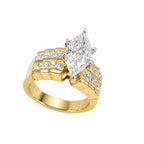 14K Yellow Gold Diamond Ring – 3.00CT MQER035 N,JJJ