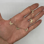 14K Yellow Gold Butterfly Necklace with 0.49 CT Total Diamonds KVN00311