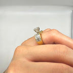 18K Yellow Gold 4.55CT Diamond Ring – 2.00CT Center Diamond RDER103 ISJJ TJJJ