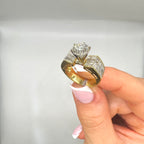 18K Yellow Gold 4.55CT Diamond Ring – 2.00CT Center Diamond RDER103 ISJJ TJJJ