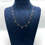 14K Yellow Gold Diamond Necklace with 0.51 CT Total Diamonds KAN59766A