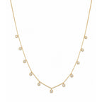 14K Yellow Gold Diamond Necklace with 0.51 CT Total Diamonds KAN59766A