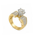 18K Yellow Gold 4.55CT Diamond Ring – 2.00CT Center Diamond RDER103 ISJJ TJJJ