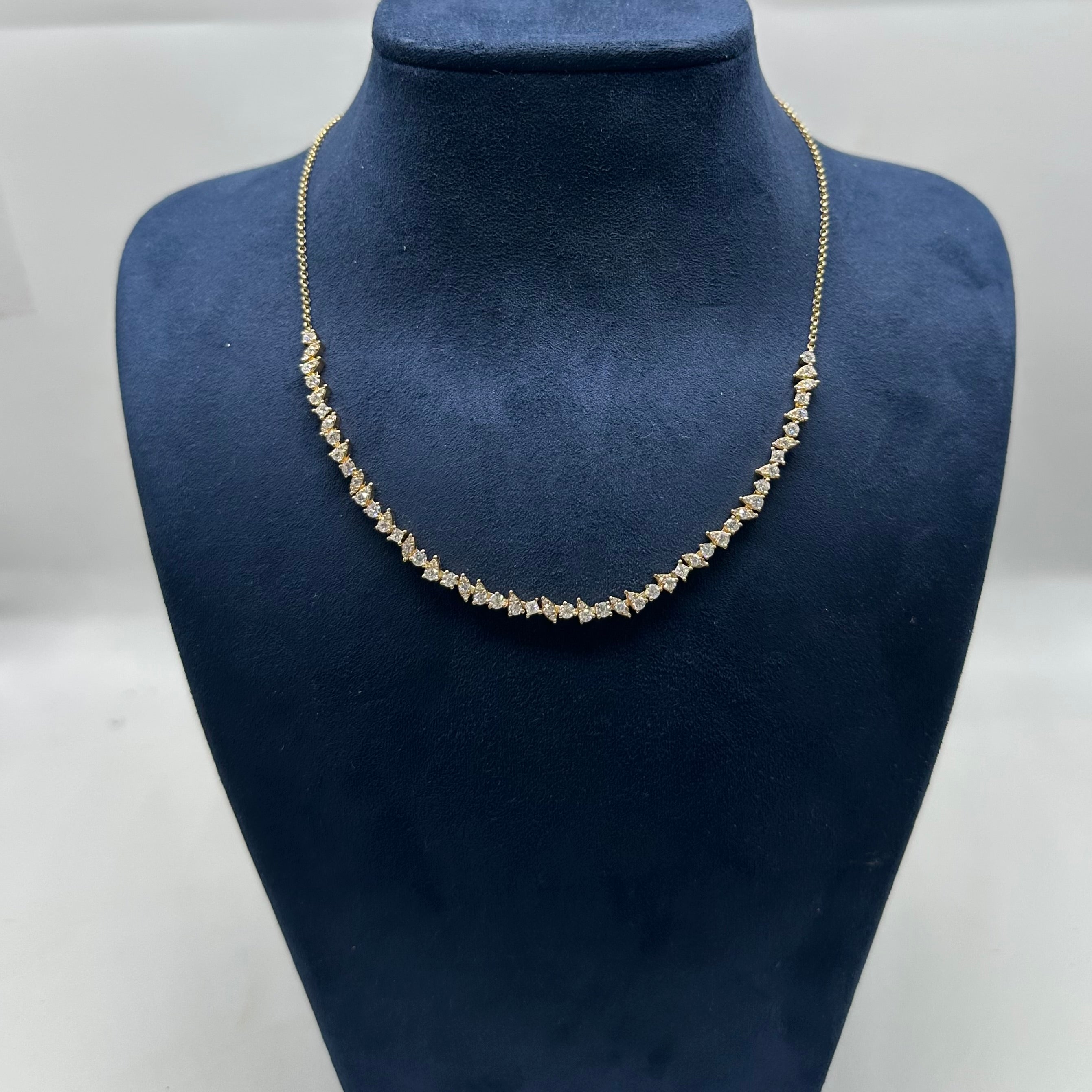 14K Yellow Gold 2.55 CT Diamond Necklace KVN00308-010