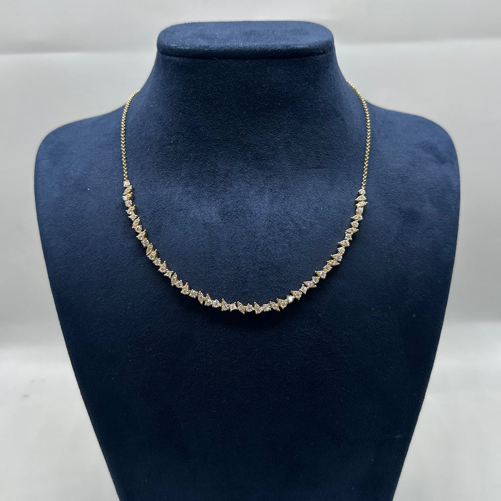 14K Yellow Gold 2.55 CT Diamond Necklace KVN00308-010