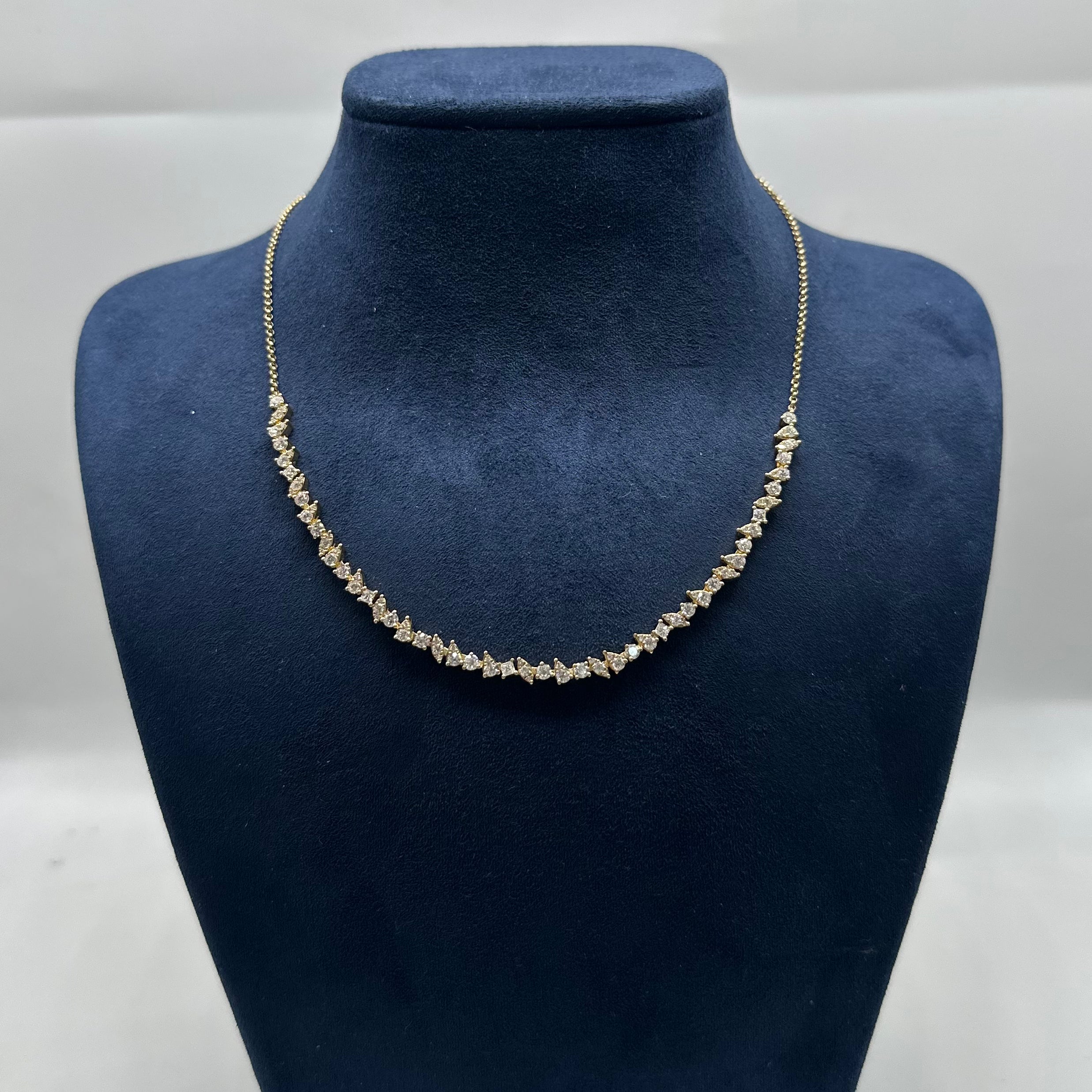 14K Yellow Gold 2.55 CT Diamond Necklace KVN00308-010