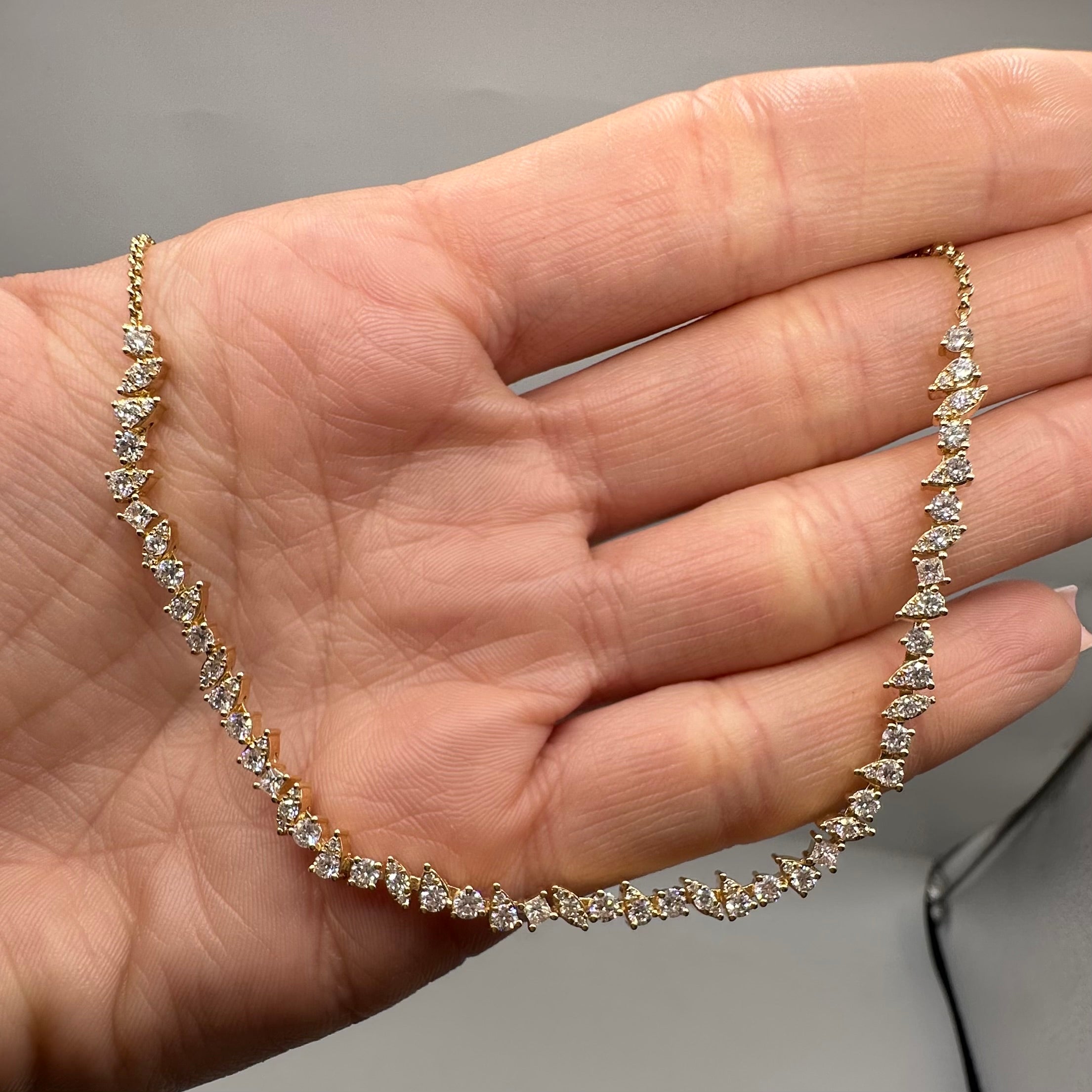 14K Yellow Gold 2.55 CT Diamond Necklace KVN00308-010